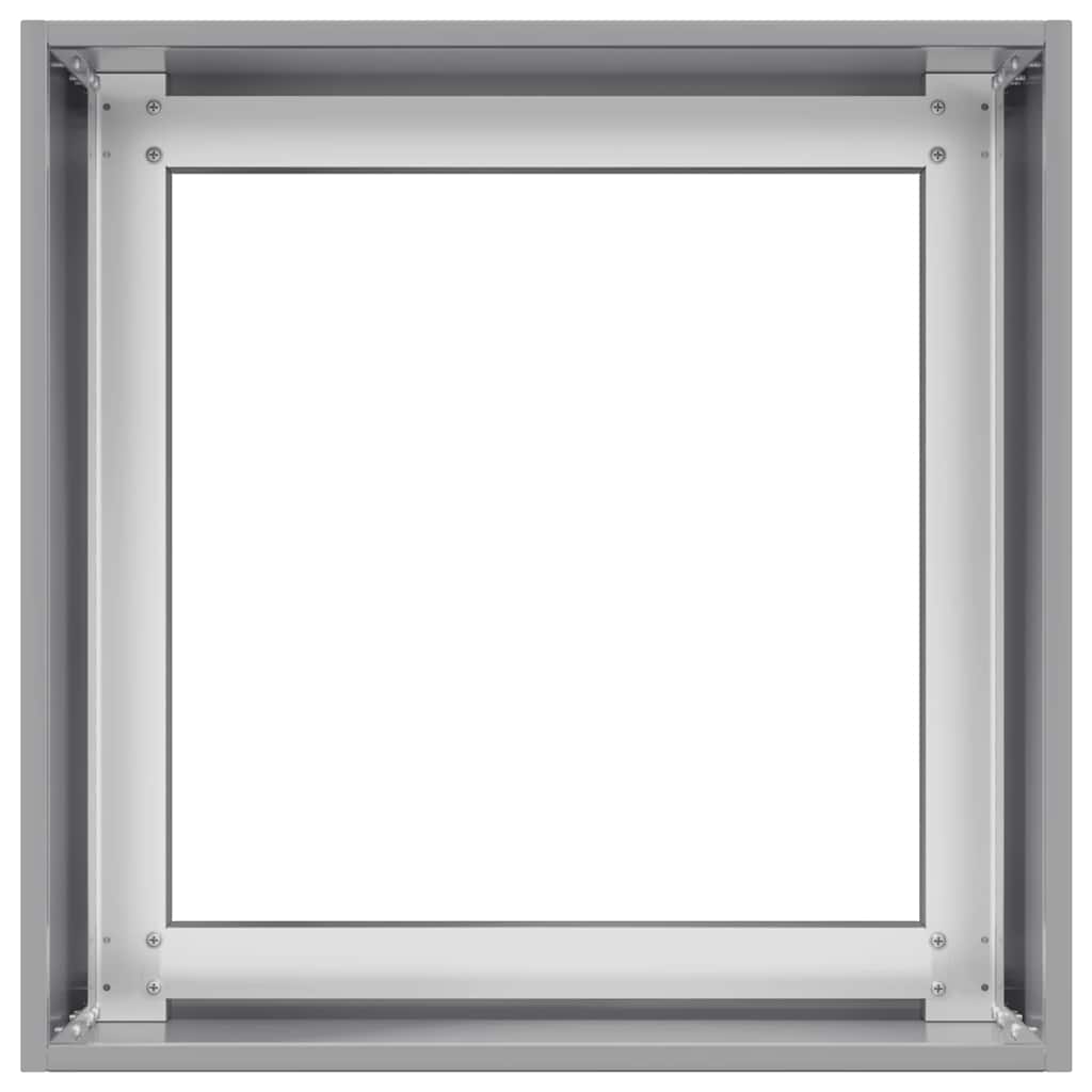 Fioriera 40x40x40 cm in Acciaio Zincato - homemem39