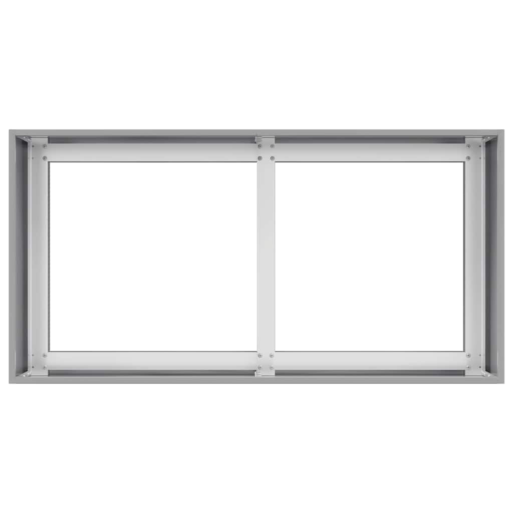 Fioriera 80x40x40 cm in Acciaio Zincato - homemem39