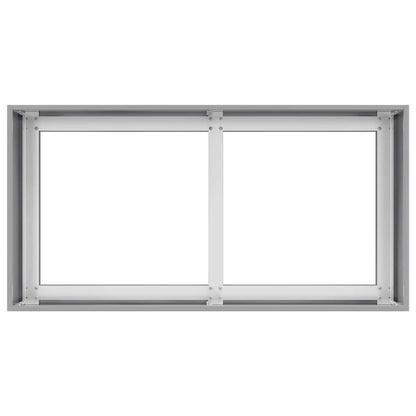 Fioriera 80x40x40 cm in Acciaio Zincato - homemem39