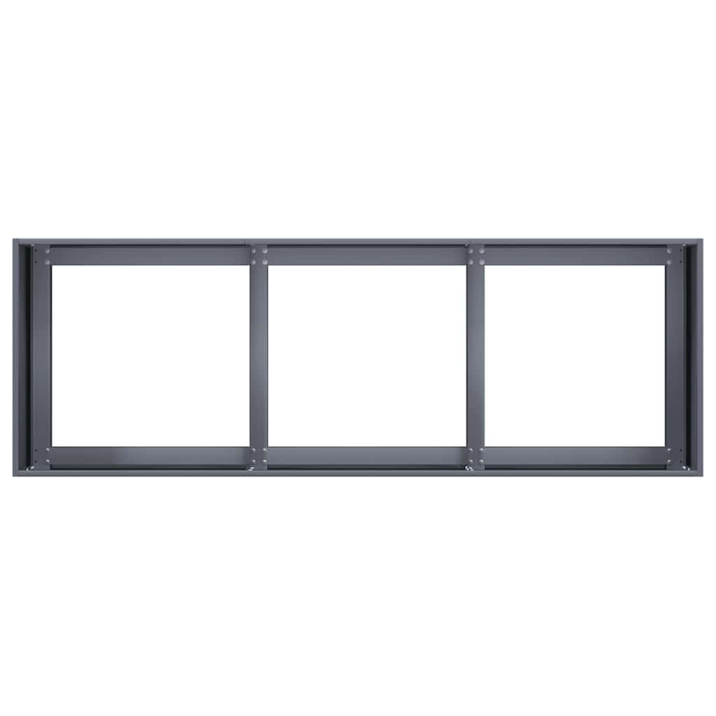 Fioriera Antracite 120x40x40 cm Acciaio laminato a freddo | homemem39