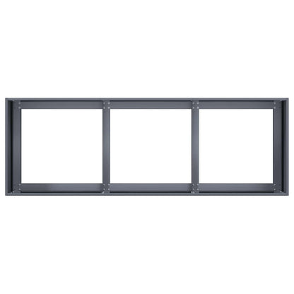 Fioriera Antracite 120x40x40 cm Acciaio laminato a freddo | homemem39