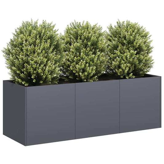 Fioriera Antracite 120x40x40 cm Acciaio laminato a freddo | homemem39