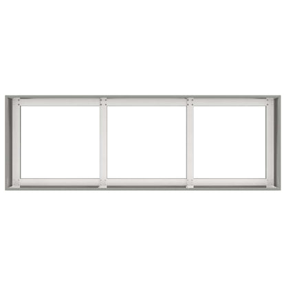 Fioriera 120x40x40 cm in Acciaio Inox - homemem39