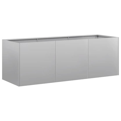 Fioriera 120x40x40 cm in Acciaio Zincato