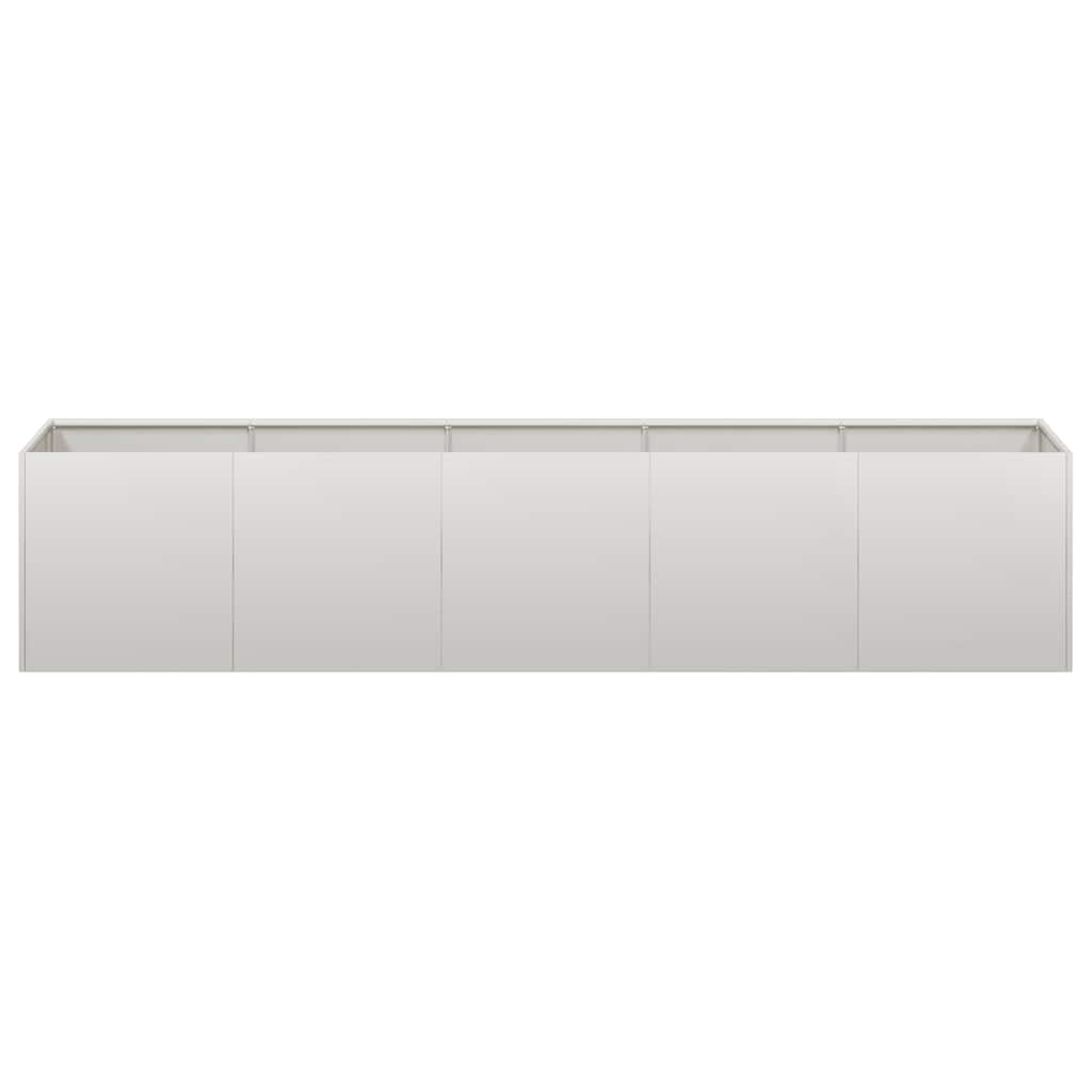 Fioriera 200x40x40 cm in Acciaio Inox - homemem39