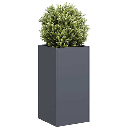 Fioriera Antracite 40x40x80 cm in Acciaio Laminato a Freddo