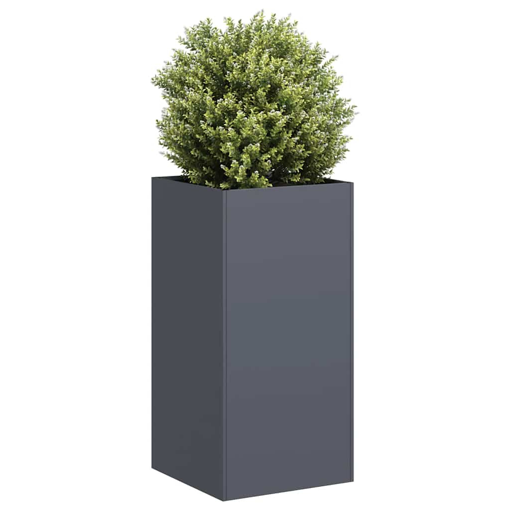 Fioriera Antracite 40x40x80 cm in Acciaio Laminato a Freddo - homemem39