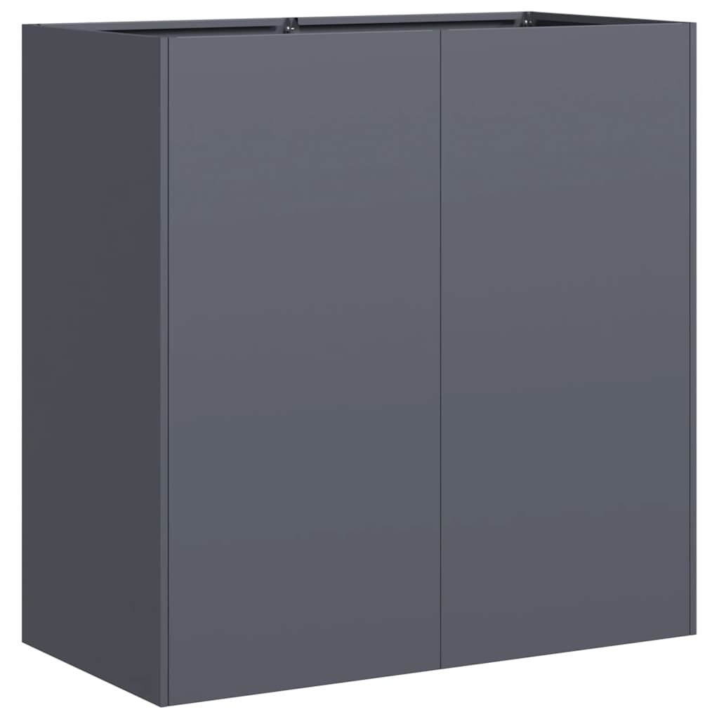 Fioriera Antracite 80x40x80 cm in Acciaio Laminato a Freddo - homemem39