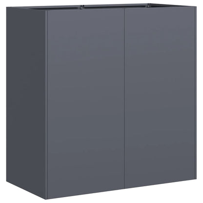 Fioriera Antracite 80x40x80 cm in Acciaio Laminato a Freddo - homemem39