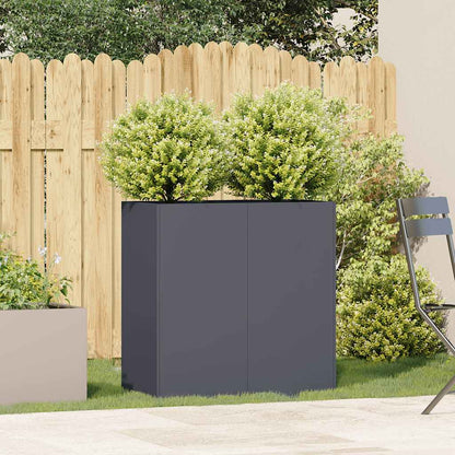 Fioriera Antracite 80x40x80 cm in Acciaio Laminato a Freddo - homemem39