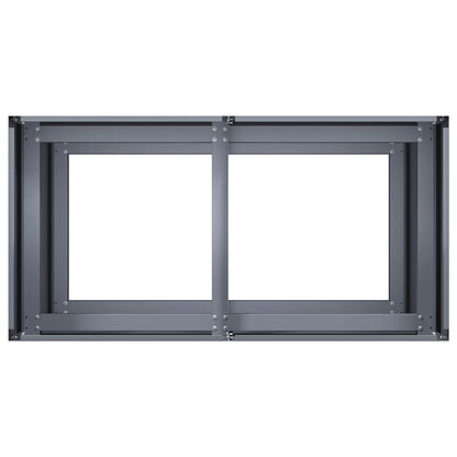 Fioriera Antracite 80x40x80 cm in Acciaio Laminato a Freddo - homemem39