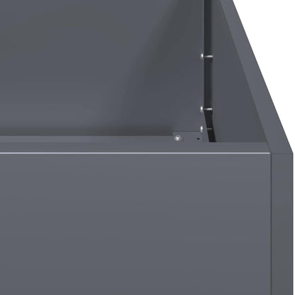 Fioriera Antracite 80x40x80 cm in Acciaio Laminato a Freddo - homemem39