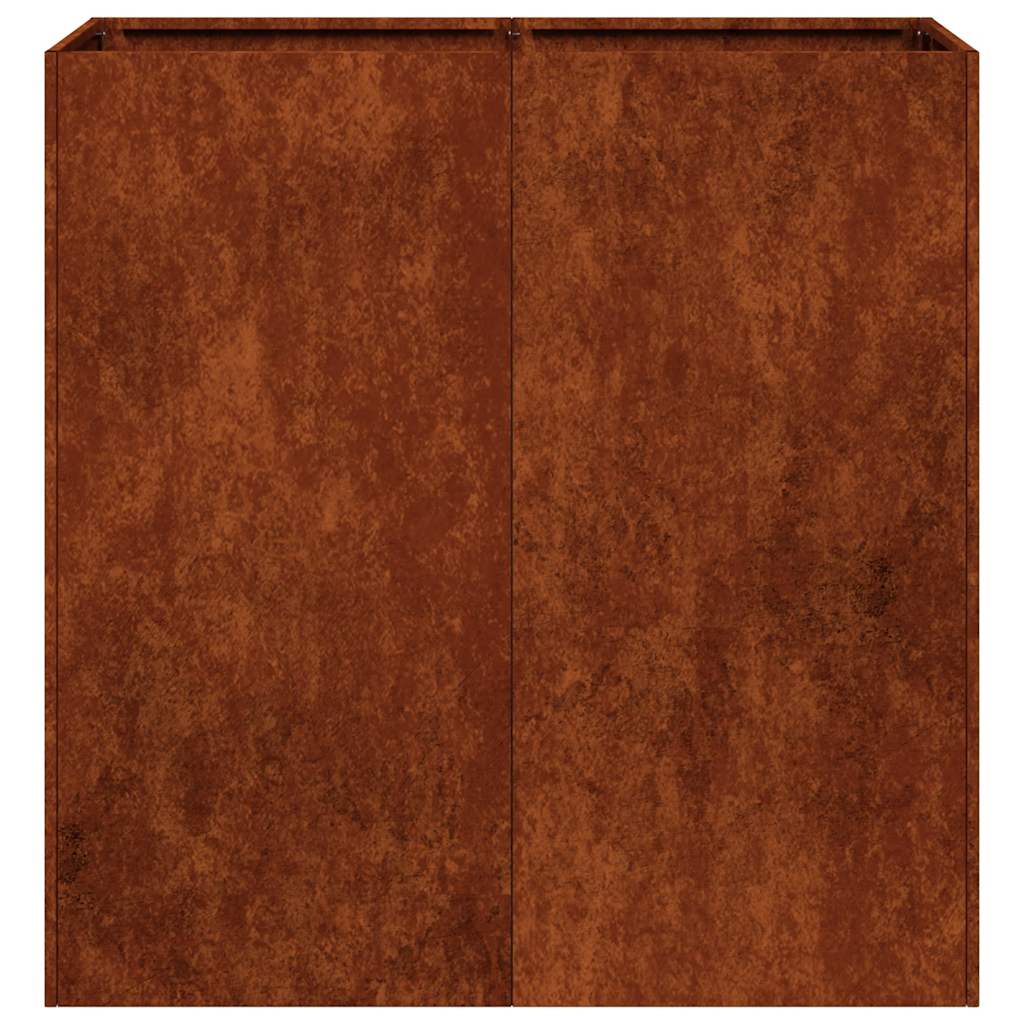 Fioriera Arrugginita 80x40x80 cm in Acciaio Corten | homemem39