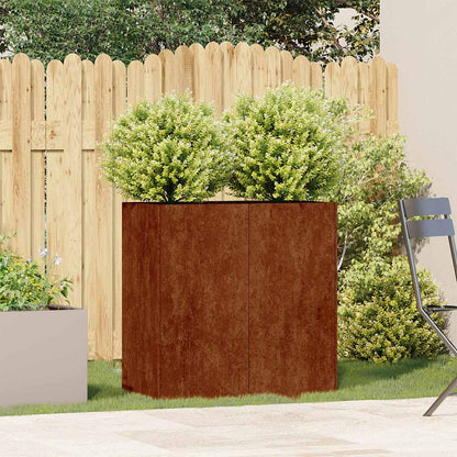 Fioriera Arrugginita 80x40x80 cm in Acciaio Corten | homemem39