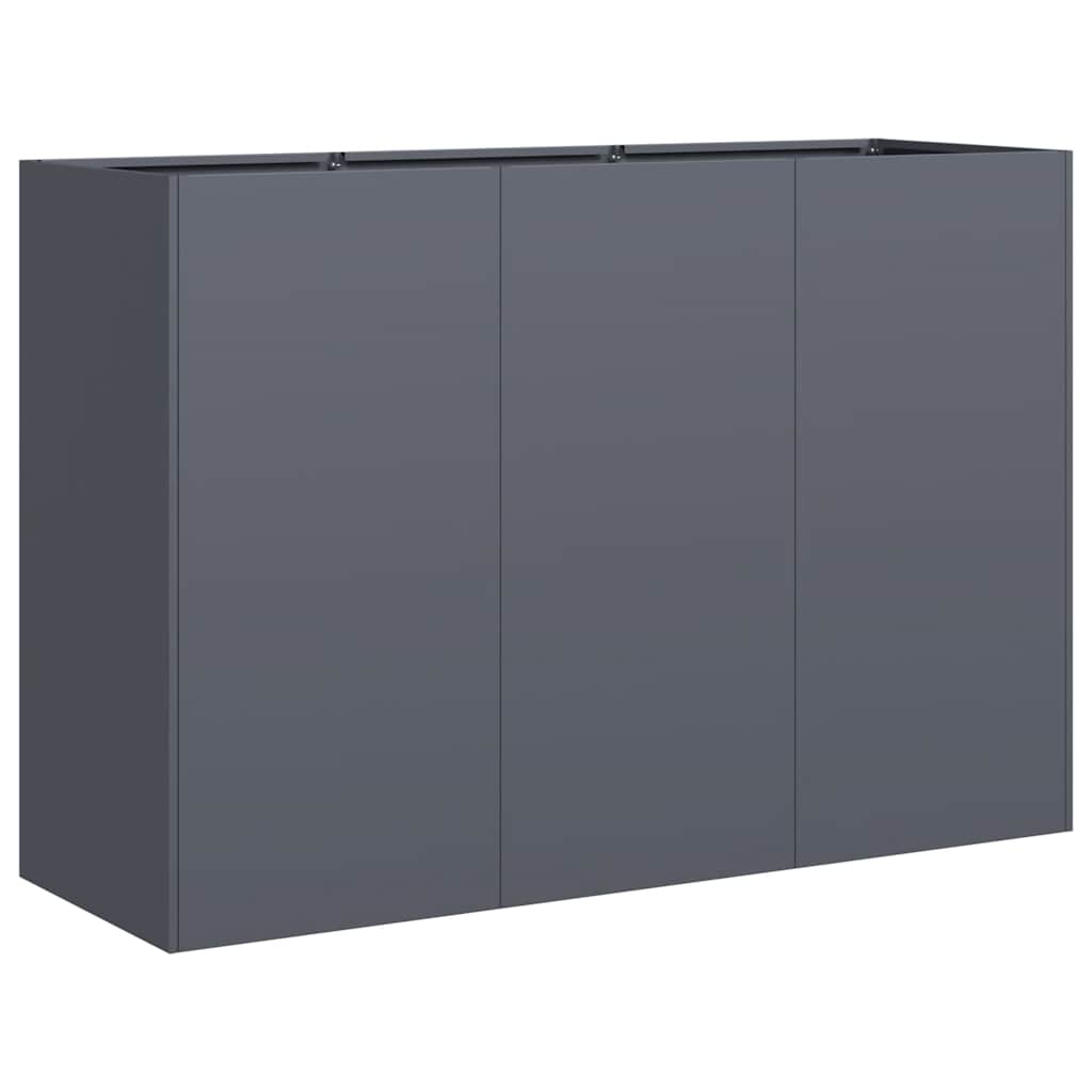 Fioriera Antracite 120x40x80 cm in Acciaio Laminato a Freddo - homemem39
