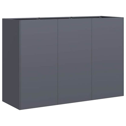 Fioriera Antracite 120x40x80 cm in Acciaio Laminato a Freddo - homemem39