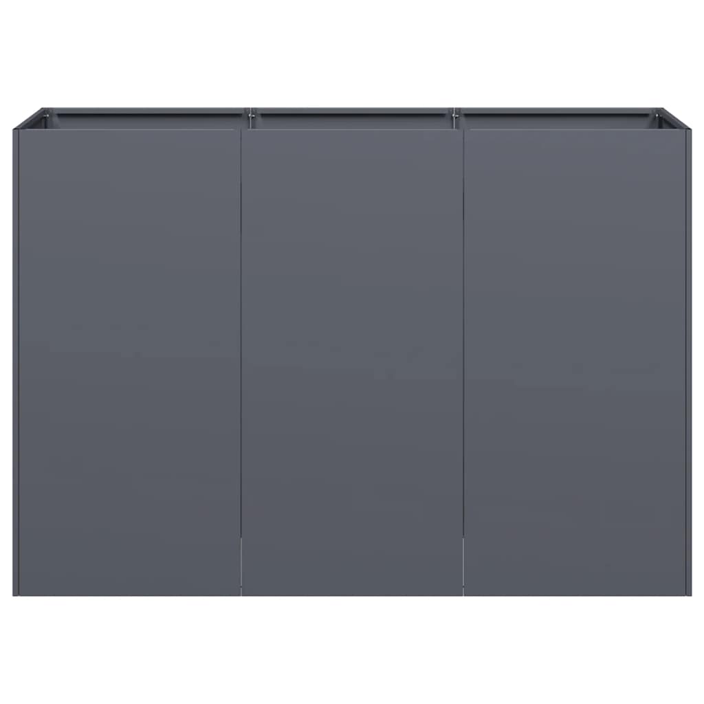 Fioriera Antracite 120x40x80 cm in Acciaio Laminato a Freddo - homemem39