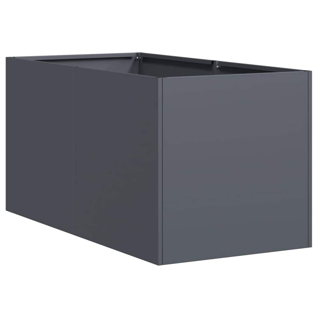 Fioriera Antracite 40x80x40 cm in Acciaio Laminato a Freddo