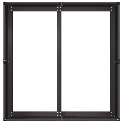 Fioriera Nera 80x80x40 cm in Acciaio Laminato a Freddo - homemem39