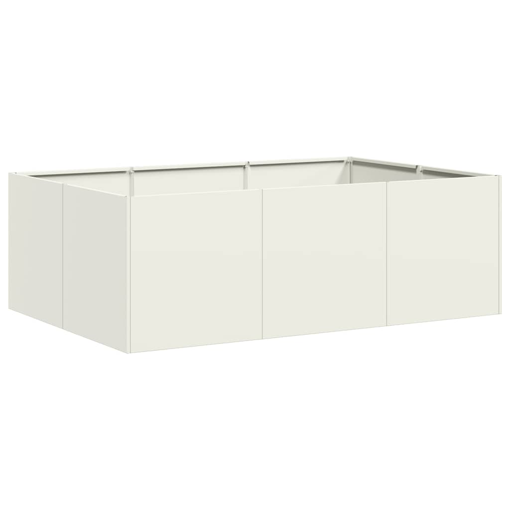 Fioriera Bianca 120x80x40 cm in Acciaio