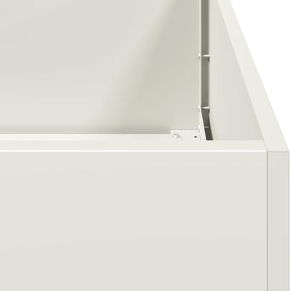 Fioriera Bianca 120x80x40 cm in Acciaio