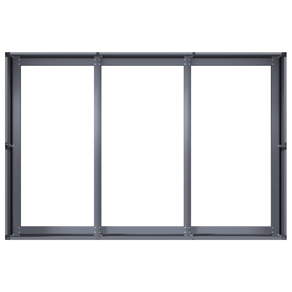 Fioriera Antracite 120x80x40 cm in Acciaio - homemem39