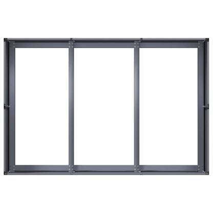 Fioriera Antracite 120x80x40 cm in Acciaio - homemem39