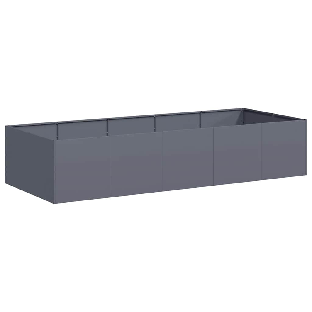 Fioriera Antracite 200x80x40 cm in Acciaio - homemem39