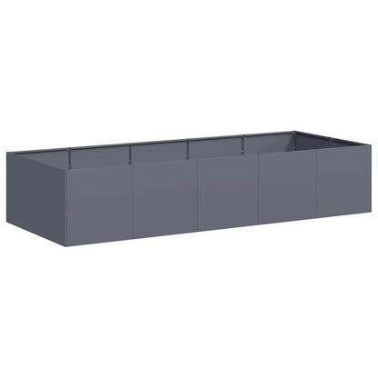 Fioriera Antracite 200x80x40 cm in Acciaio - homemem39