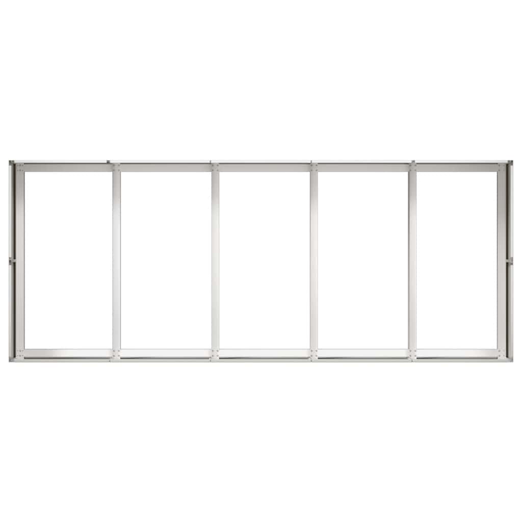 Fioriera 200x80x40 cm in Acciaio Inox | homemem39