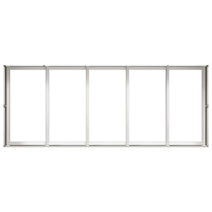 Fioriera 200x80x40 cm in Acciaio Inox | homemem39