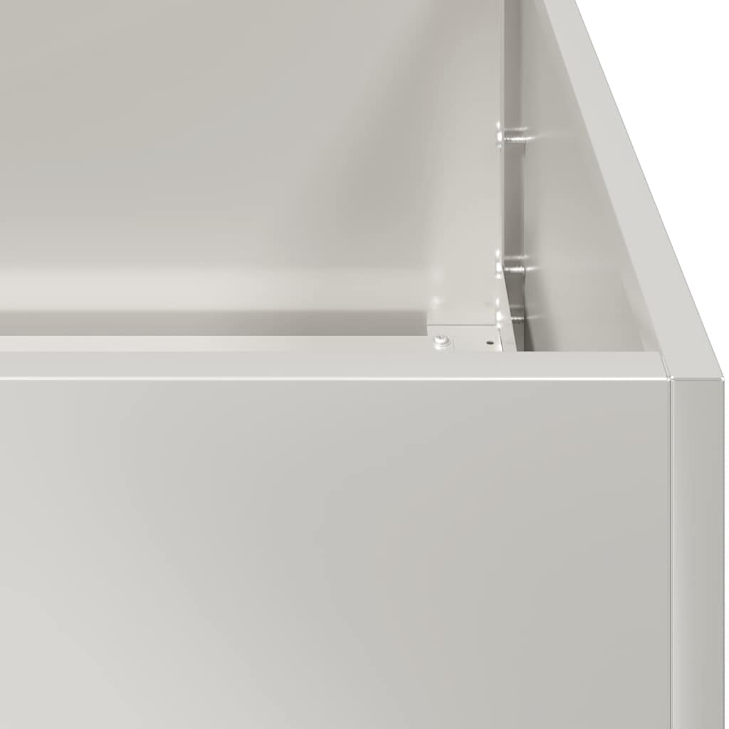 Fioriera 200x80x40 cm in Acciaio Inox | homemem39