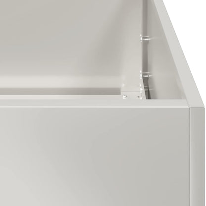 Fioriera 200x80x40 cm in Acciaio Inox | homemem39