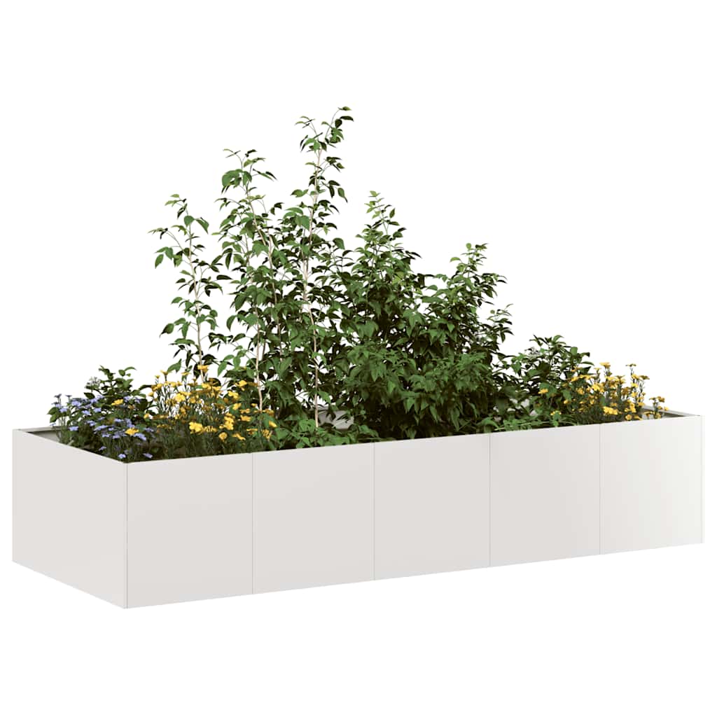 Fioriera 200x80x40 cm in Acciaio Inox | homemem39