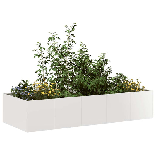 Fioriera 200x80x40 cm in Acciaio Inox | homemem39