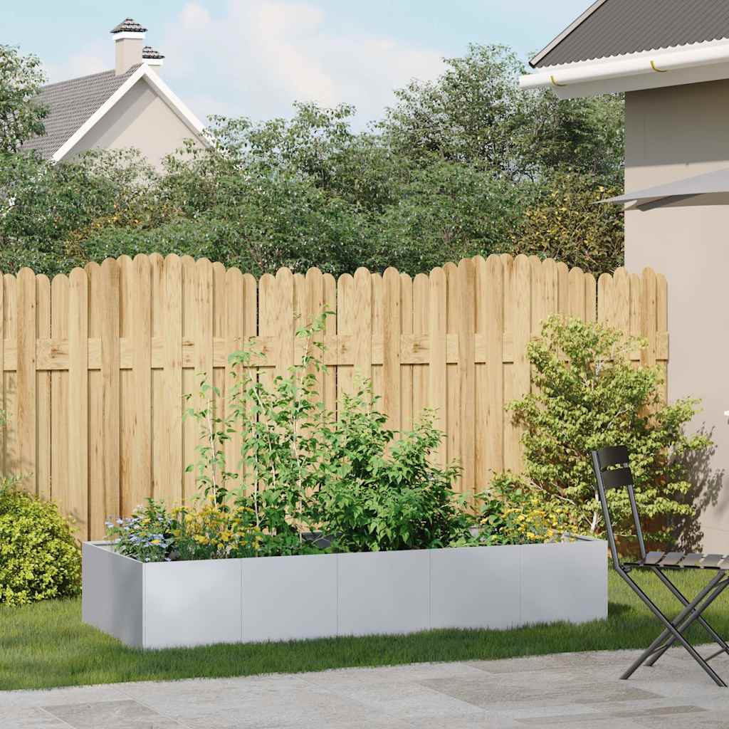 Fioriera 200x80x40 cm in Acciaio Zincato - homemem39