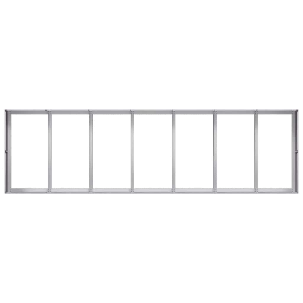 Fioriera 280x80x40 cm in Acciaio Zincato - homemem39