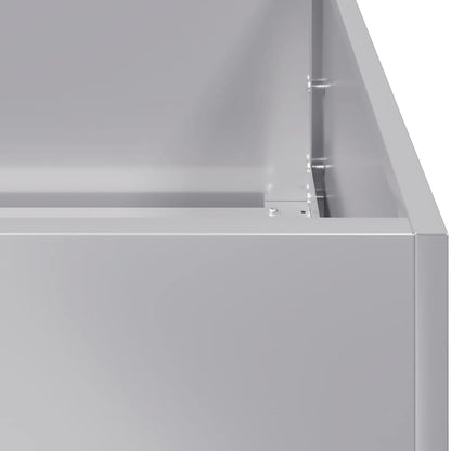 Fioriera 280x80x40 cm in Acciaio Zincato - homemem39