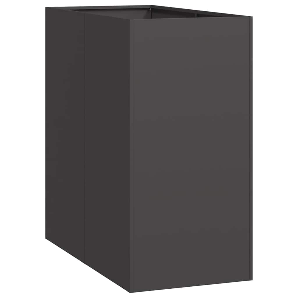 Fioriera Nera 40x80x80 cm in Acciaio - homemem39