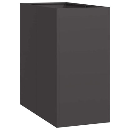Fioriera Nera 40x80x80 cm in Acciaio - homemem39