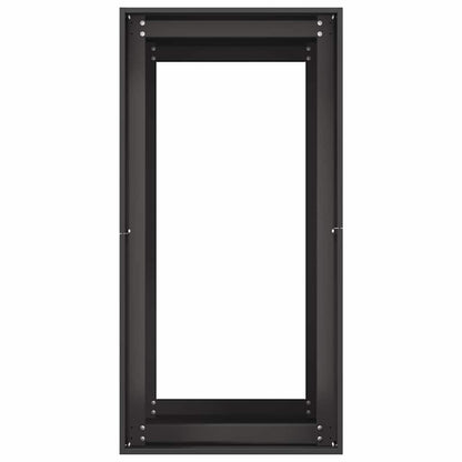 Fioriera Nera 40x80x80 cm in Acciaio - homemem39