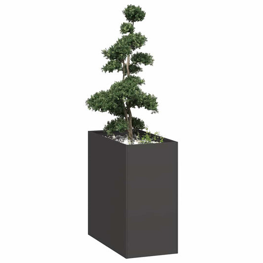 Fioriera Nera 40x80x80 cm in Acciaio - homemem39