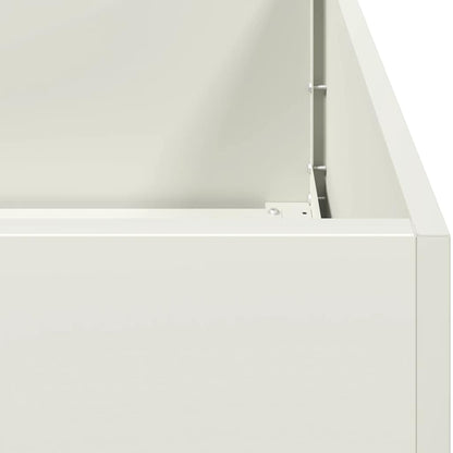 Fioriera Bianca 40x80x80 cm in Acciaio
