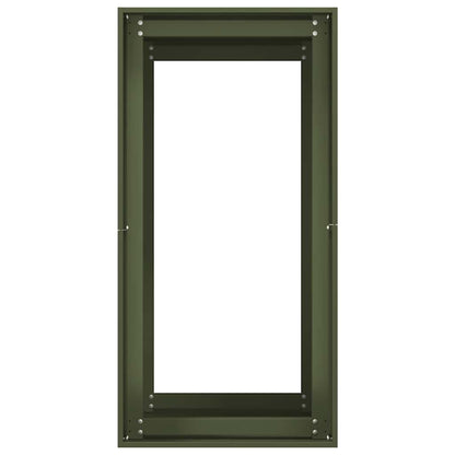 Fioriera Verde Oliva 40x80x80 cm in Acciaio