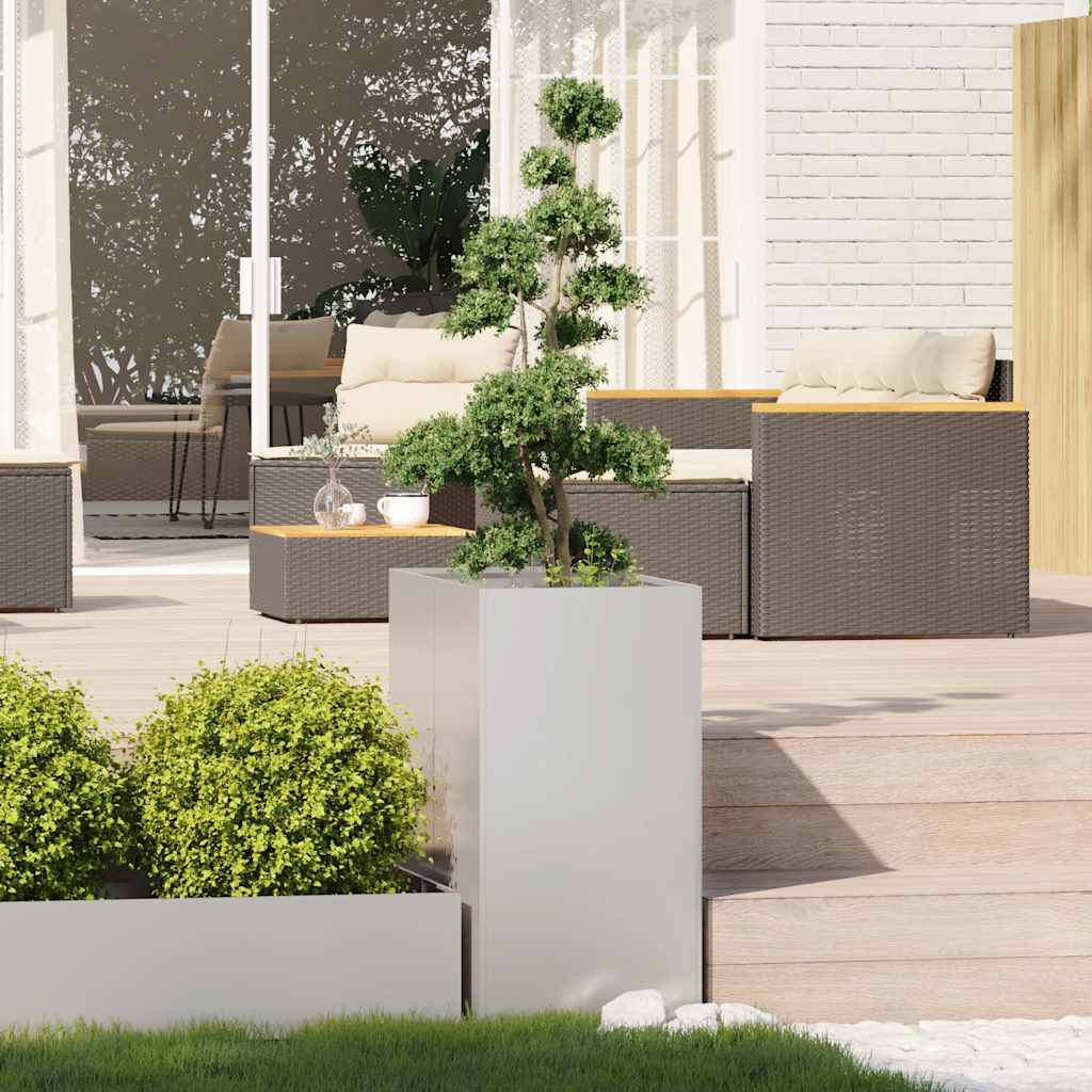Fioriera 40x80x80 cm in Acciaio Inox - homemem39