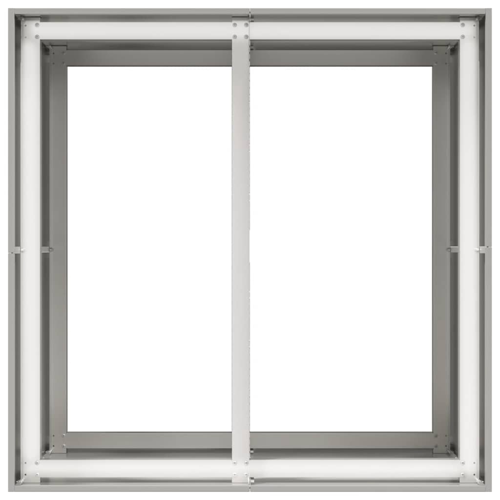 Fioriera 80x80x80 cm in Acciaio Inox | homemem39