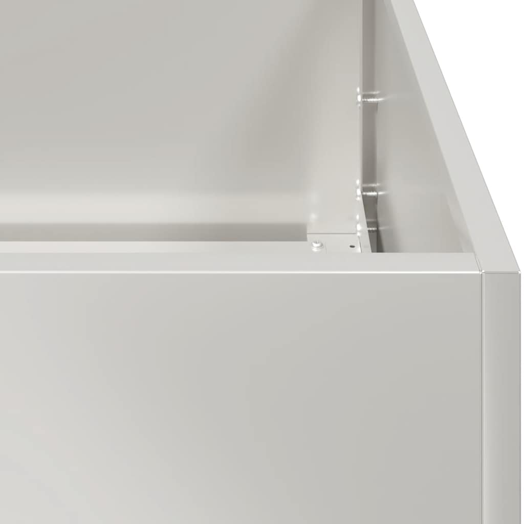 Fioriera 80x80x80 cm in Acciaio Inox | homemem39
