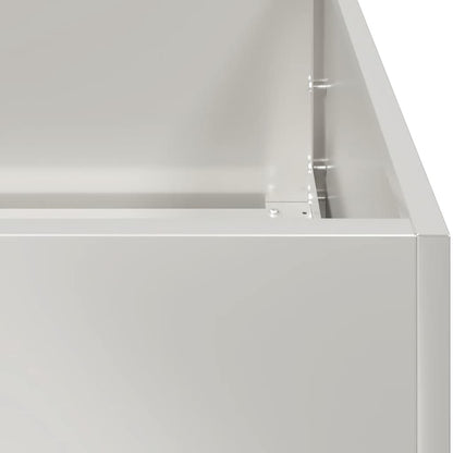 Fioriera 80x80x80 cm in Acciaio Inox | homemem39