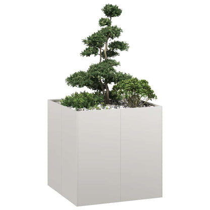 Fioriera 80x80x80 cm in Acciaio Inox | homemem39