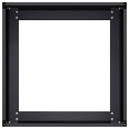 Fioriera Nera 40x40x30 cm in Acciaio - homemem39